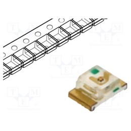 20 pcs : KPT-2012SURCK - LED, SMD, 0805, red, 120÷230mcd, 2x1.2x0.75mm, 120°, 1.95÷2.5V, 20mA