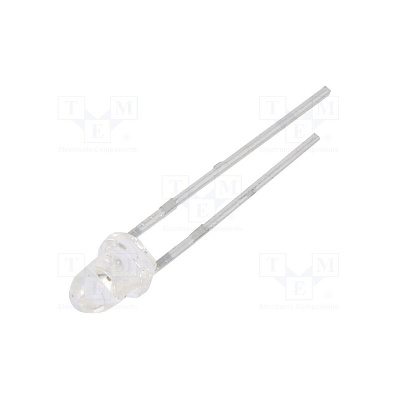 20 pcs : 1224USOC/S530-A3 - LED, 3mm, orange, 188mcd, 25°, Front: convex, 2.4V, No.of term: 2