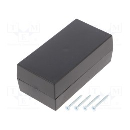 10 pcs : Z7C ABS - Enclosure: multipurpose, X: 55mm, Y: 106mm, Z: 40mm, ABS, black
