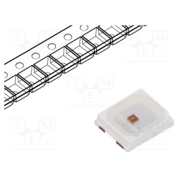 20 pcs : LL-R2835VC-V1H-M30 - LED, SMD, 2835,PLCC2, red, 3000÷3800mcd, 3.5x2.8x0.8mm, 120°, 150mA