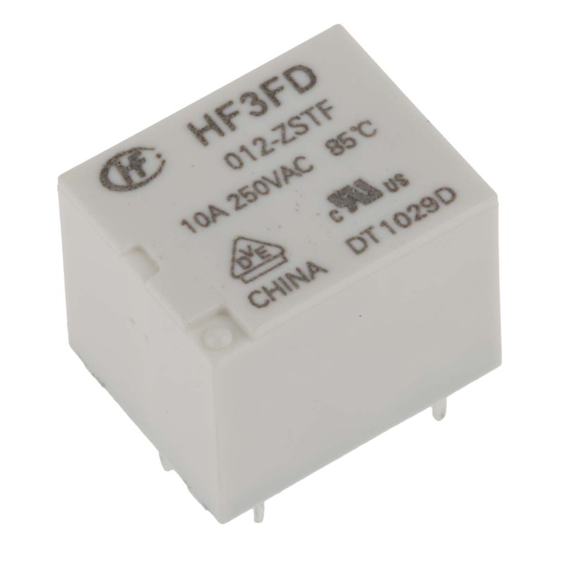 1 pcs - RS PRO PCB Mount Power Relay, 12V dc Coil, 10A Switching Current, SPDT