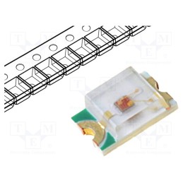 20 pcs : OF-SMD2012HR - LED, SMD, 0805, red, 460÷700mcd, 2x1.25x0.68mm, 120°, 1.8÷2.4V, 20mA