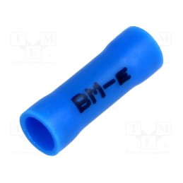 50 pcs : BM 00262 - Tip: butt splice, insulated, copper, 1.5÷2.5mm2, Insulation: PVC