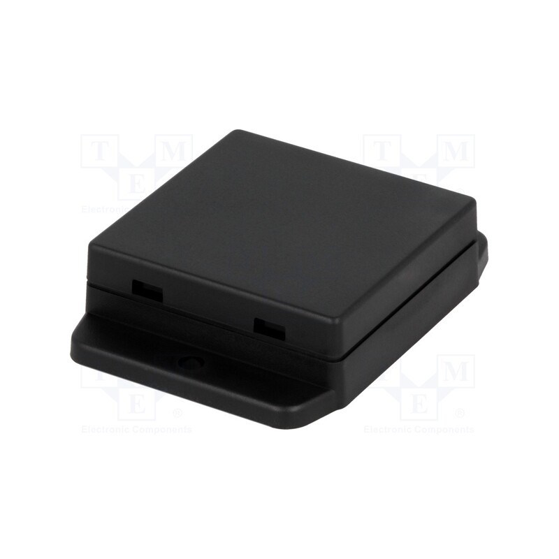 10 pcs : NUB505017BK - Enclosure: multipurpose, X: 50.4mm, Y: 50mm, Z: 17mm, ABS, black