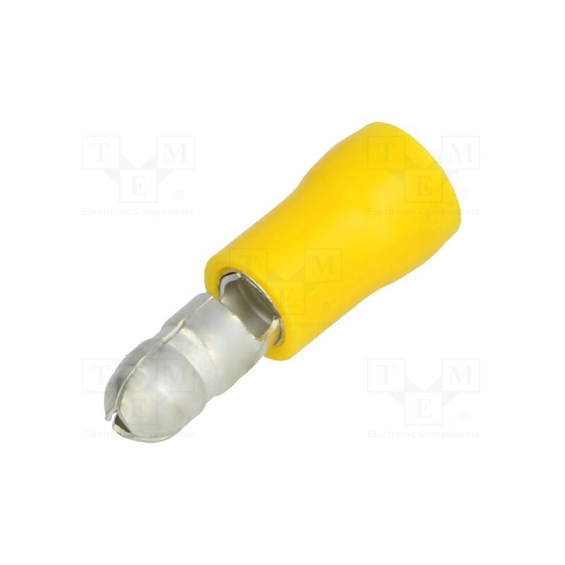 50 pcs : BM 00330 - Terminal: round, male, Ø: 5mm, 4÷6mm2, crimped, for cable, insulated