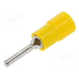 50 pcs : BM 00350 - Tip: wire pin, Ø: 2.6mm, 4÷6mm2, crimped, for cable, insulated