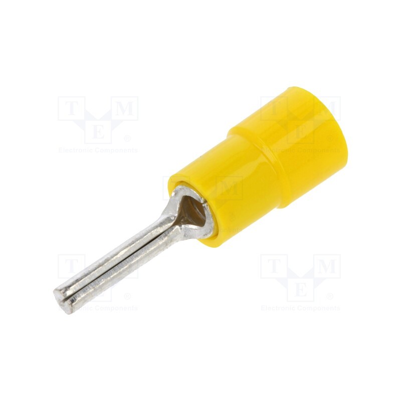 50 pcs : BM 00350 - Tip: wire pin, Ø: 2.6mm, 4÷6mm2, crimped, for cable, insulated