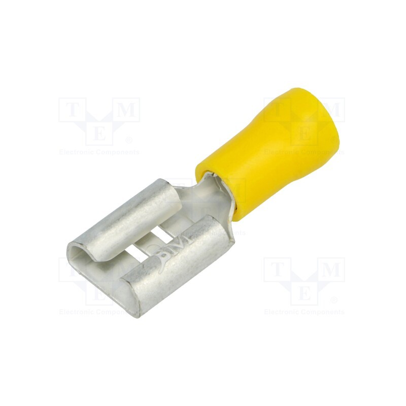 50 pcs : BM 00393 - Terminal: flat, 9.8mm, 1.1mm, female, 4÷6mm2, crimped, for cable