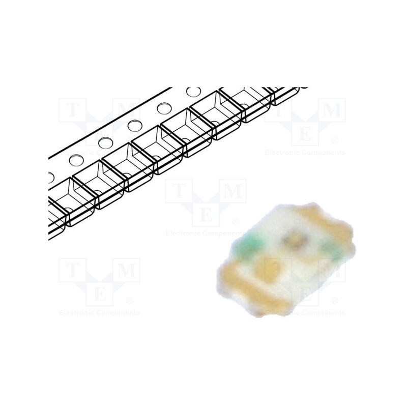 20 pcs : SML-P11VTT86R - LED, SMD, 0402, red, 1.6÷4mcd, 1x0.6x0.2mm, 1.8V, 20mA, λd: 622÷632nm