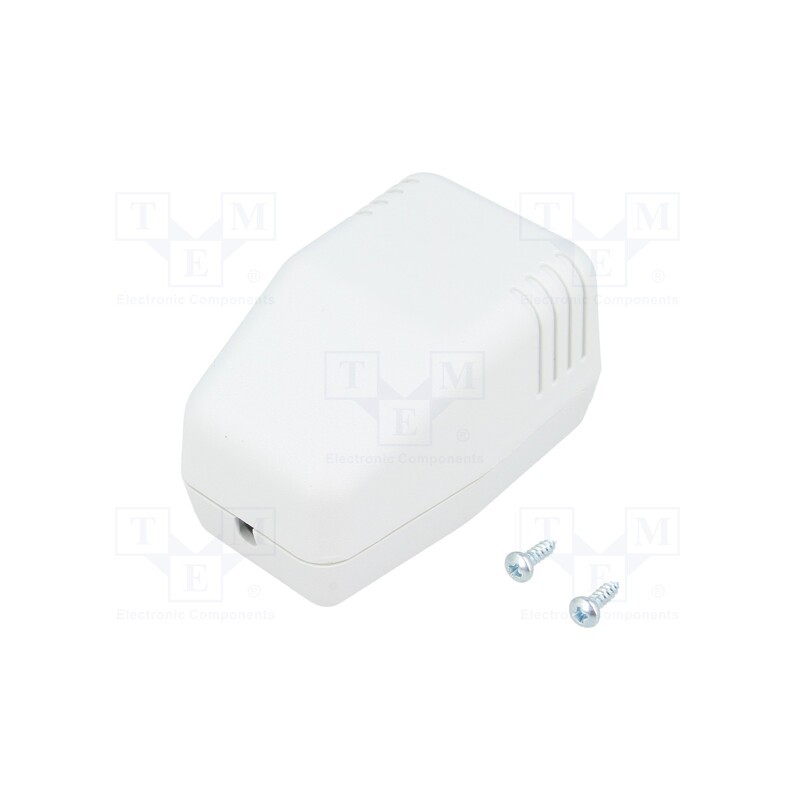 10 pcs : KM-46B/GY - Enclosure: for power supplies, X: 40mm, Y: 66mm, Z: 40mm, ABS, grey