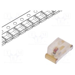 20 pcs : KPT-1608SURCK - LED, SMD, 0603, red, 120÷230mcd, 1.6x0.8x0.75mm, 120°, 1.95÷2.5V