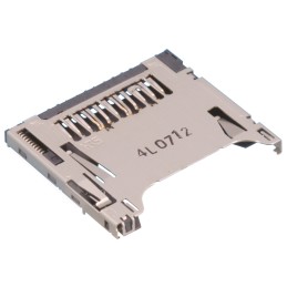 1 pcs - Hirose 11 Way Right Angle Mini SD Memory Card Connector With Solder Termination