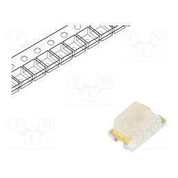 20 pcs : SML-LXT0805GW-TR - LED, SMD, 0805, green, 11mcd, 2x1.25x0.8mm, 140°, 2V, 20mA, λd: 565nm