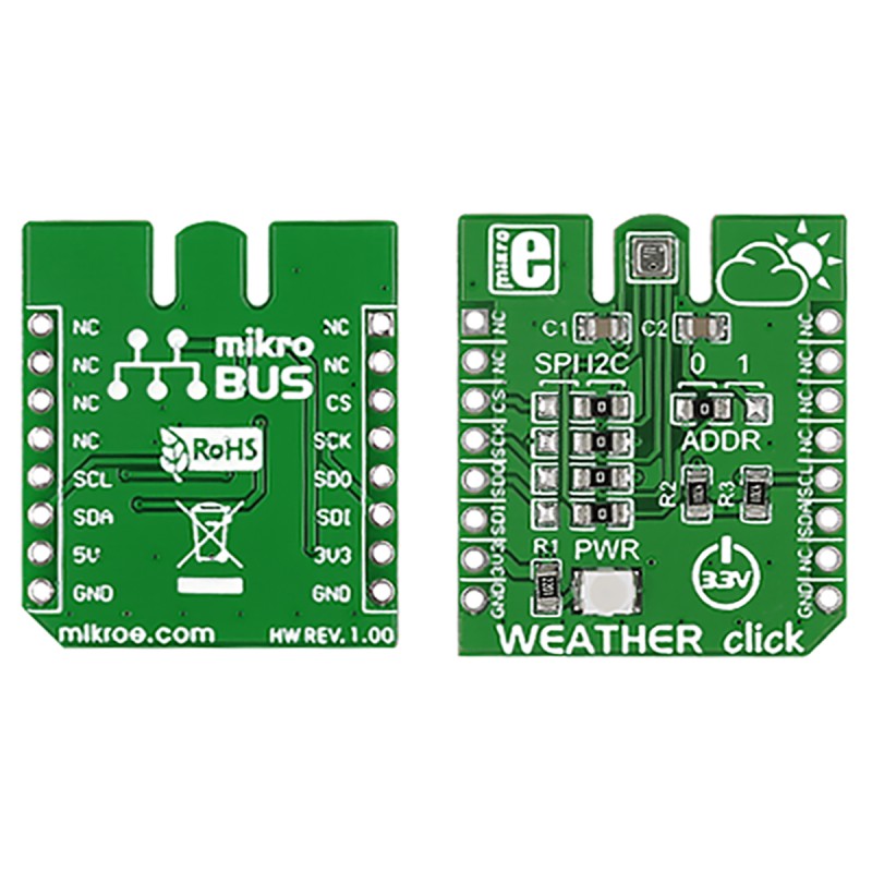 1 pcs - MikroElektronika Temperature Sensor mikroBus Click Board
