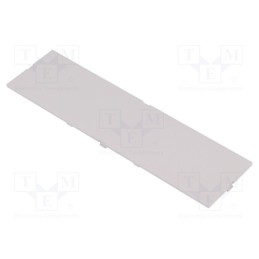 10 pcs : P05090201F.BL - Front panel, without frame,with holder, grey