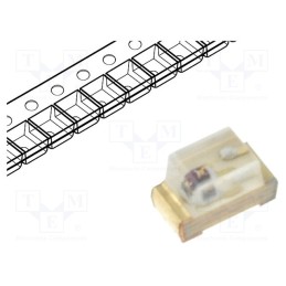 20 pcs : KP-1608SURCK - LED, SMD, 0603, red, 50÷150mcd, 1.6x0.8x1.1mm, 120°, 1.95÷2.5V, 20mA