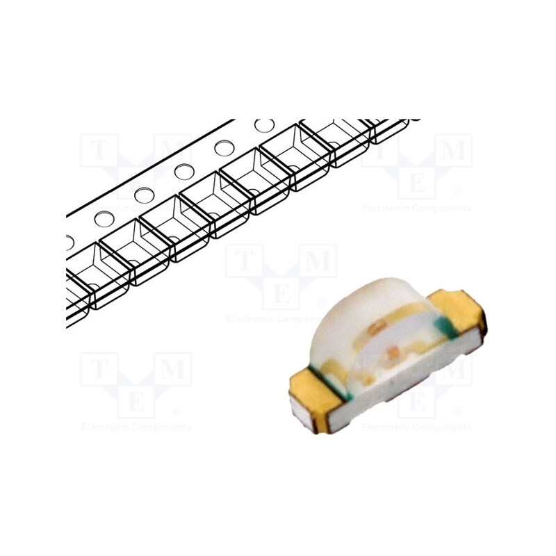 20 pcs : HSMG-C110 - LED, SMD, 1204, green, 4.5÷15mcd, 3.2x1.5x1mm, 130°, 2.2÷2.6V, 20mA