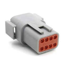 2 pcs - Amphenol Industrial, ATM Automotive Connector Socket 8 Way, Crimp Termination