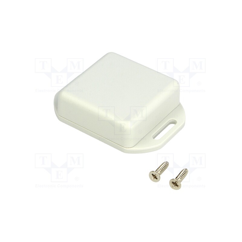 10 pcs : 1551QFLGY - Enclosure: multipurpose, X: 40mm, Y: 40mm, Z: 15mm, with fixing lugs