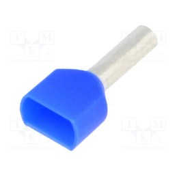 100 pcs : BM 00558 - Tip: bootlace ferrule, insulated,double, copper, 2.5mm2, 10mm