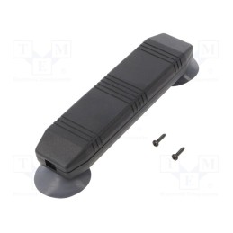 10 pcs : KM-80A/BK - Enclosure: specialist, X: 40mm, Y: 155mm, Z: 20mm, ABS, black