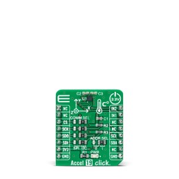 1 pcs - MikroElektronika Accel 19 Click Accelerometer, Temperature Sensor Add On Board for LIS2DTW12 mikroBUS socket