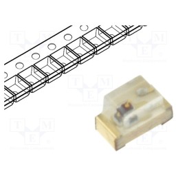 20 pcs : KP-1608CGCK - LED, SMD, 0603, green, 10÷40mcd, 1.6x0.8x1.1mm, 120°, 2.1÷2.5V, 20mA
