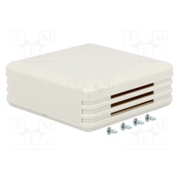 10 pcs : PP042M-S - Enclosure: for alarms, X: 71mm, Y: 71mm, Z: 27mm, ABS, ivory