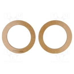 10 set : - Spacer ring, MDF, 100mm, impregnated,varnished, 2pcs.