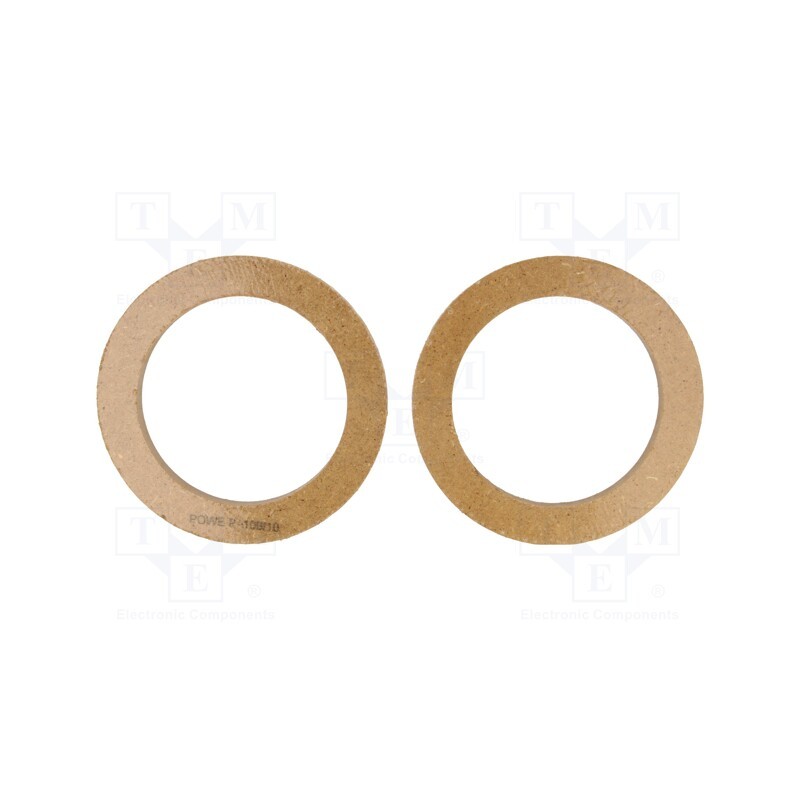 10 set : - Spacer ring, MDF, 100mm, impregnated,varnished, 2pcs.