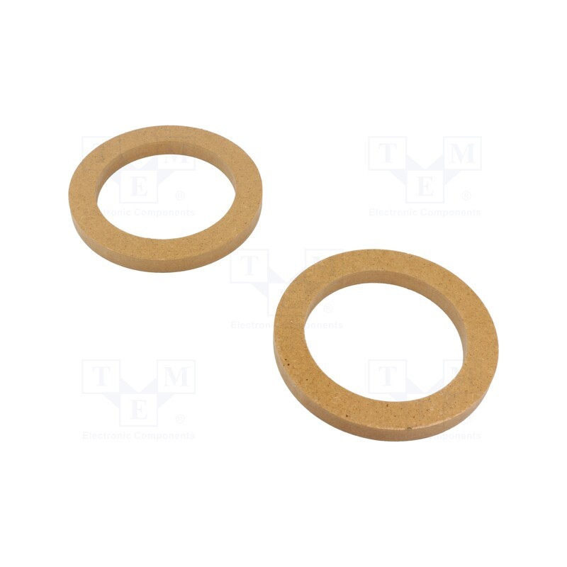 10 set : - Spacer ring, MDF, 100mm, impregnated,varnished, 2pcs.