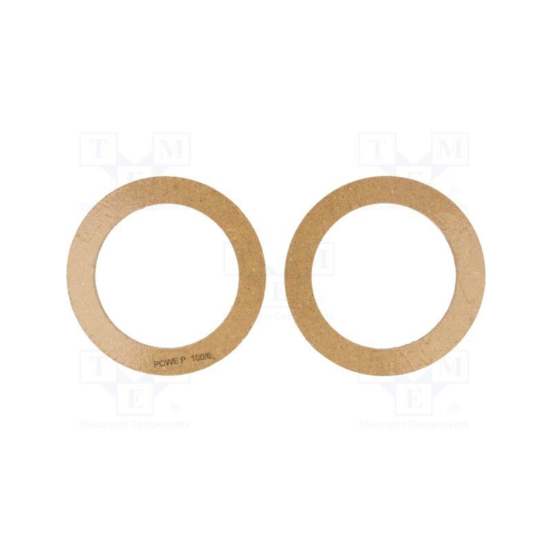 10 set : - Spacer ring, MDF, 100mm, impregnated,varnished, 2pcs.