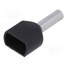 100 pcs : BM 00656 - Tip: bootlace ferrule, insulated,double, copper, 1.5mm2, 8mm