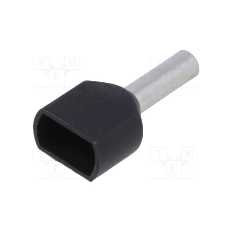 100 pcs : BM 00656 - Tip: bootlace ferrule, insulated,double, copper, 1.5mm2, 8mm