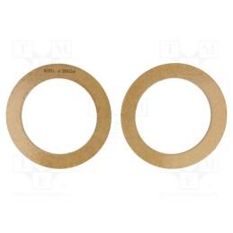 10 set : - Spacer ring, MDF, 100mm, impregnated,varnished, 2pcs.