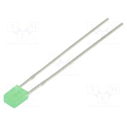 20 pcs : L-914GDT - LED, rectangular, 3x2mm, green, 3÷6mcd, 100°, Front: flat, 20mA