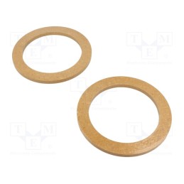 10 set : - Spacer ring, MDF, 130mm, impregnated,varnished, 2pcs.