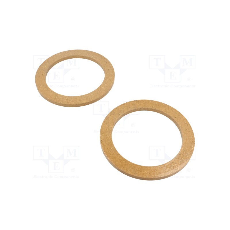 10 set : - Spacer ring, MDF, 130mm, impregnated,varnished, 2pcs.