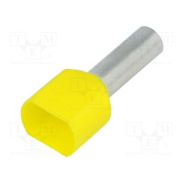 50 pcs : BM 00661 - Tip: bootlace ferrule, insulated,double, copper, 6mm2, 14mm, 10AWG