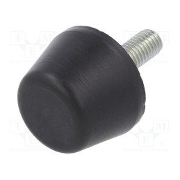 10 pcs : DVB.6-32-22-M8-23-70 - Vibroisolation foot, Ø: 32mm, Shore hardness: 70±5, 813N, 148N/mm