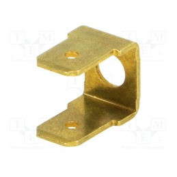 50 pcs : BM 01014 - Terminal: flat, 6.3mm, 0.8mm, 2 x male, M4, non-insulated,double