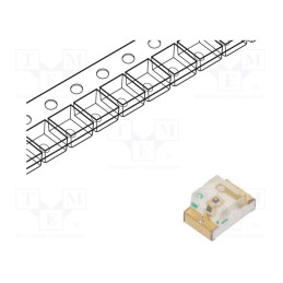 20 pcs : KP-2012SEC - LED, SMD, 0805, orange, 180÷300mcd, 2x1.25x1.1mm, 140°, 2÷2.5V, 20mA