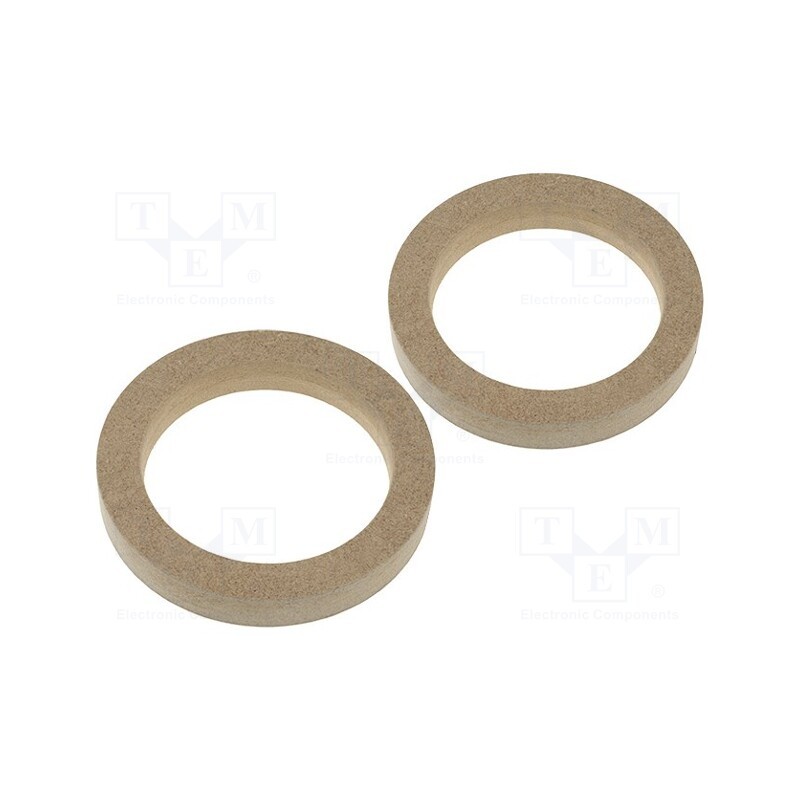 10 set : - Spacer ring, MDF, 100mm, impregnated,varnished, 2pcs.