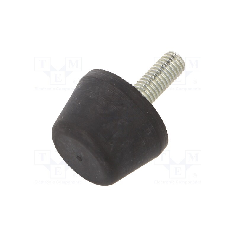 10 pcs : DVB.6-32-22-M8-23-40 - Vibroisolation foot, Ø: 32mm, Shore hardness: 40±5, 492N, 89N/mm
