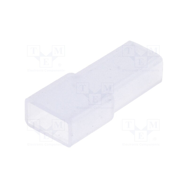50 pcs : BM 01017 - Terminals cover, female, straight, for push-on 6.3mm connectors