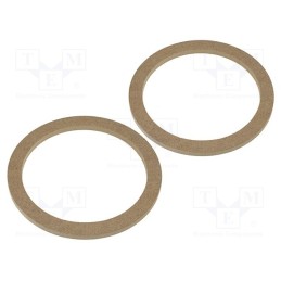 10 set : - Spacer ring, MDF, 165mm, impregnated,varnished, 2pcs.