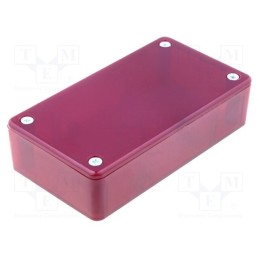 10 pcs : Z76 CZERWONA - Enclosure: multipurpose, X: 59mm, Y: 109mm, Z: 28mm, ABS