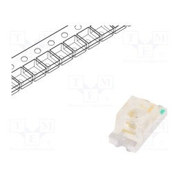 20 pcs : KPL-3015SYCK - LED, SMD, 1206, yellow, 200÷350mcd, 3x1.5x1.4mm, 70°, 2÷2.5V, 20mA