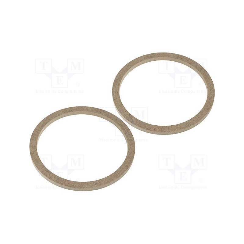10 set : - Spacer ring, MDF, 165mm, impregnated,varnished, 2pcs.