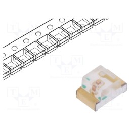 20 pcs : KP-2012YC - LED, SMD, 0805, yellow, 3÷8mcd, 2x1.25x1.1mm, 160°, 2.1÷2.5V, 20mA